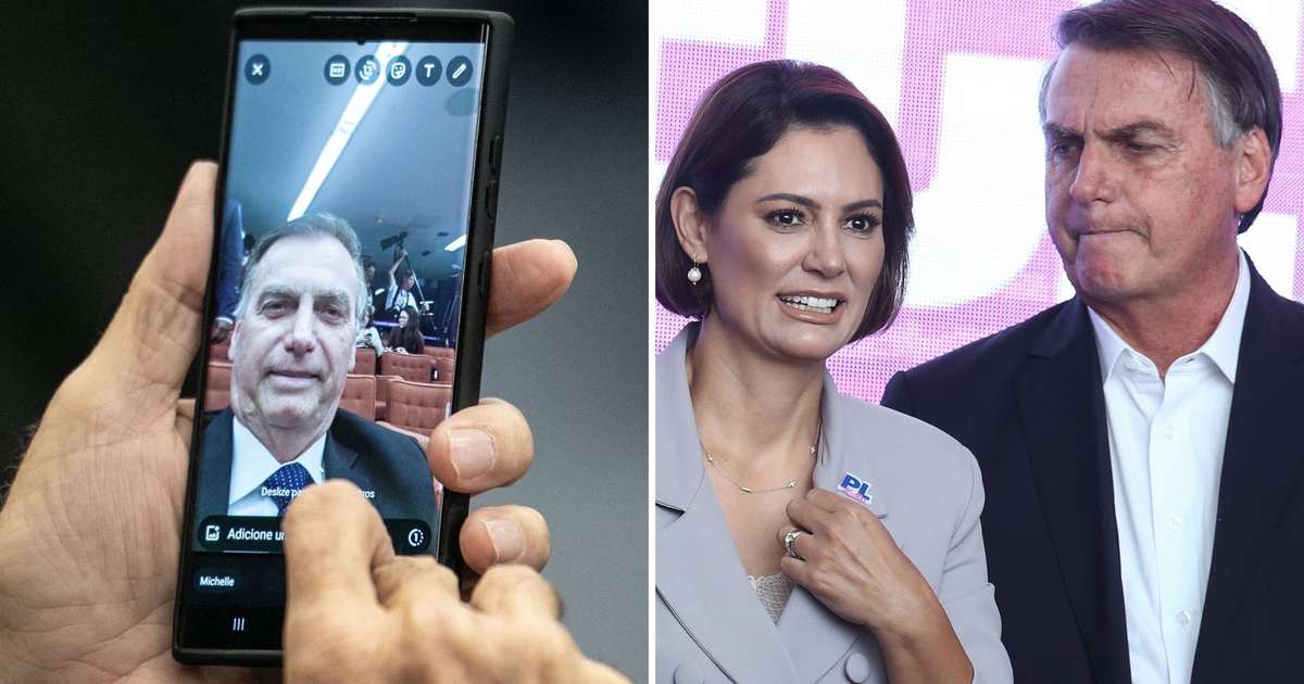 Bolsonaro é flagrado trocando mensagens quentes com Michelle no STF ...