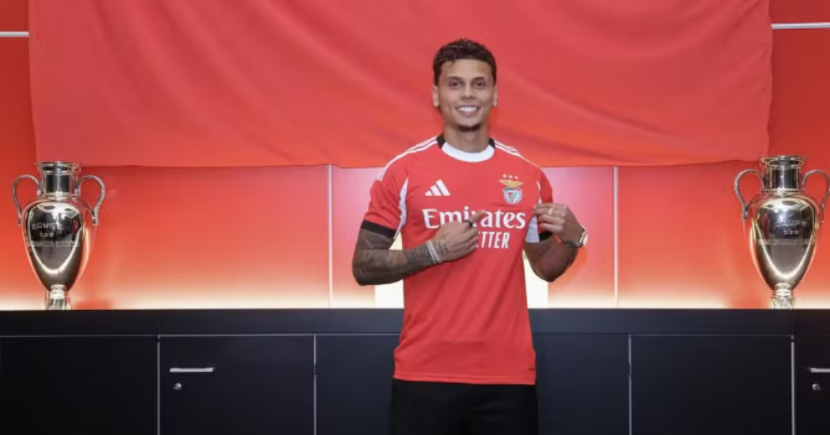 Benfica Rchard Rios Benfica anuncia a contratação do meio-campista Richard Ríos