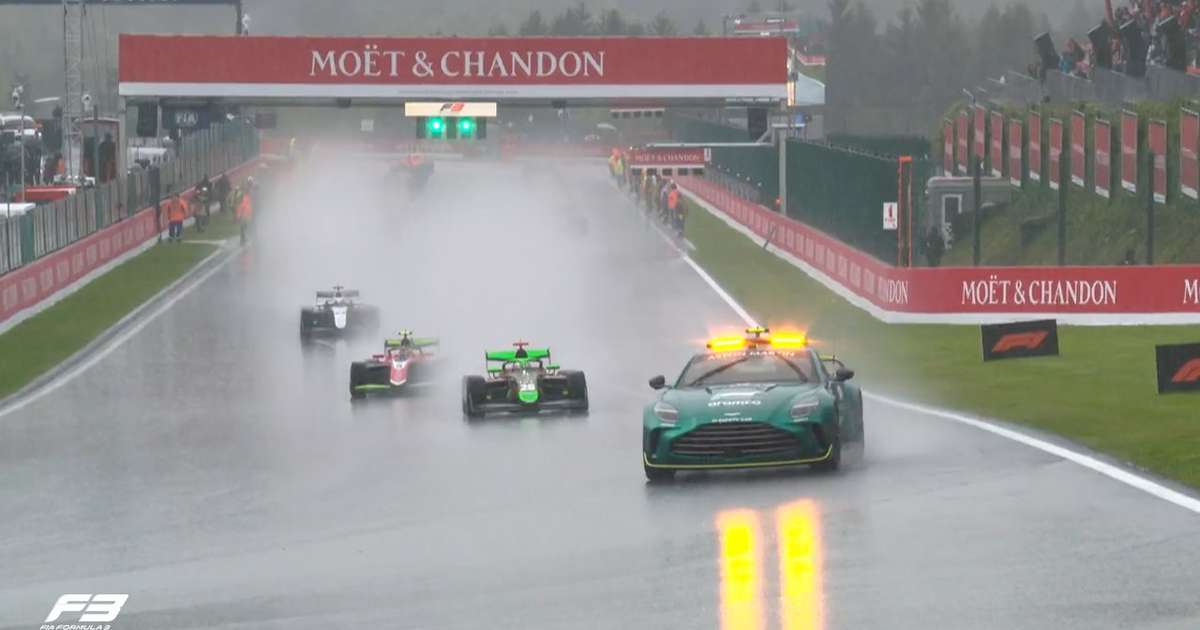 F3: Corrida principal em Spa é cancelada por chuva intensa