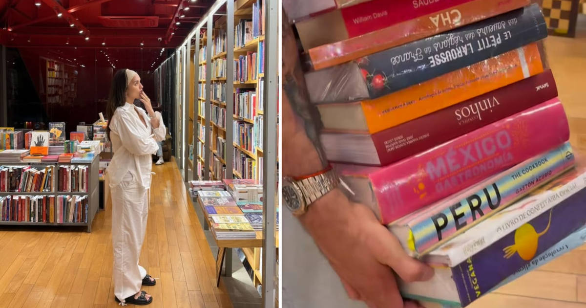 Rafa Kalimann e Nattanzinho compram livros ‘decorativos’ para casa nova: 