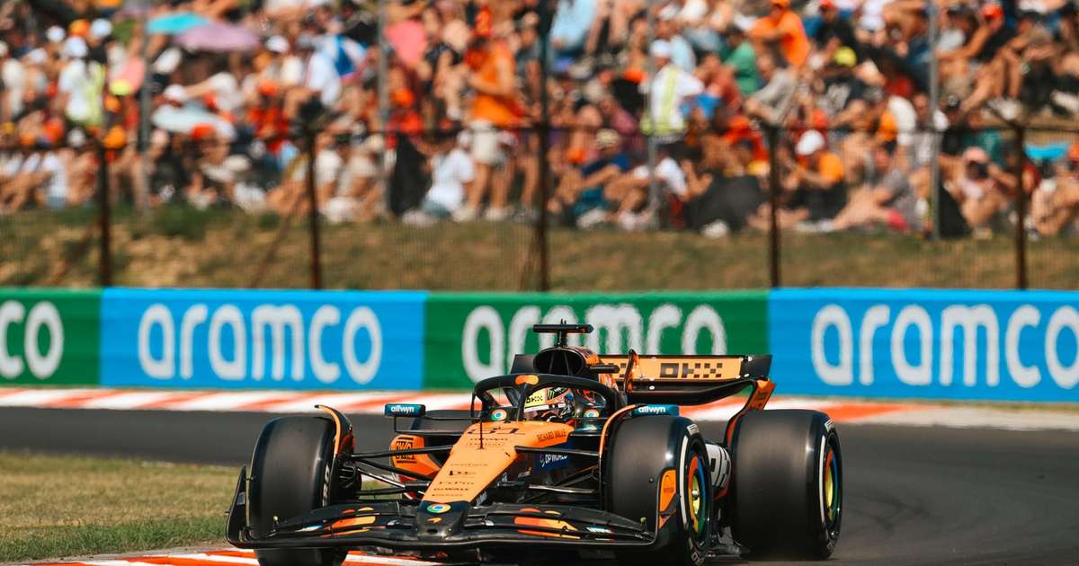 F1: Oscar Piastri lidera dobradinha da McLaren no TL3 da Hungria; Bortoleto é 9º