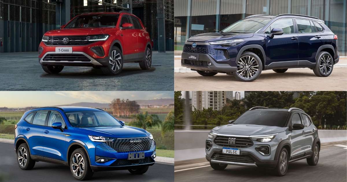 SUVs em julho: T-Cross, Corolla Cross, Pulse e H6 lideram suas categorias