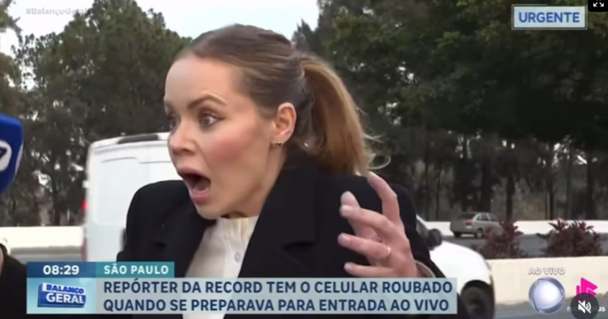 Repórter da Record é assaltada ao vivo em São Paulo; assista