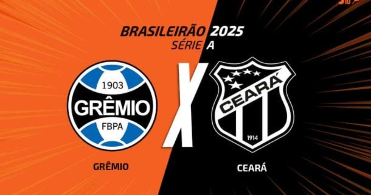 Grêmio x Ceará: transmissão, times e arbitragem do confronto no futebol brasileiro.