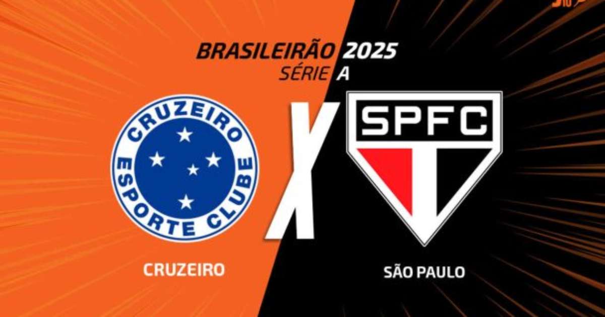 Jogo entre Cruzeiro e São Paulo: transmissão, times e arbitragem.