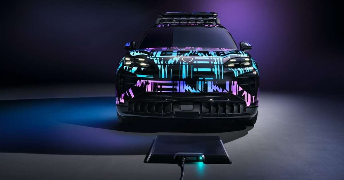 Porsche Cayenne Elétrico poderá ser carregado por indução como um celular