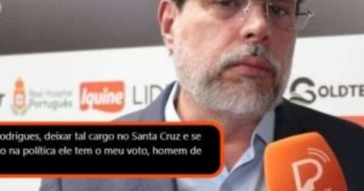 Torcedores pedem volta de Bruno Rodrigues à política após acesso do Santa Cruz à Série C