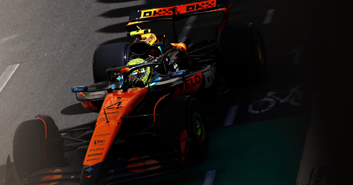 F1: Norris se recupera e lidera o último treino livre no Azerbaijão;