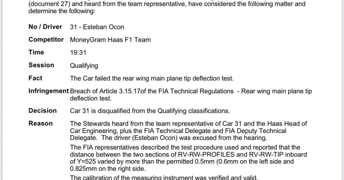 F1: Ocon é desclassificado da classificação do GP do Azerbaijão