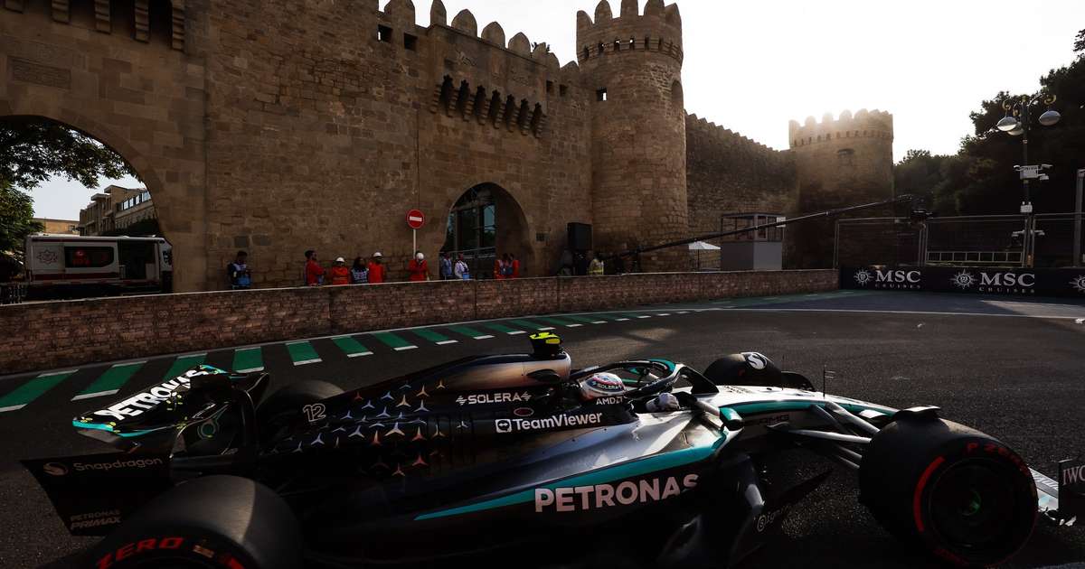 F1: Kimi Antonelli lamenta pódio perdido em Baku, mas valoriza pontos para a Mercedes