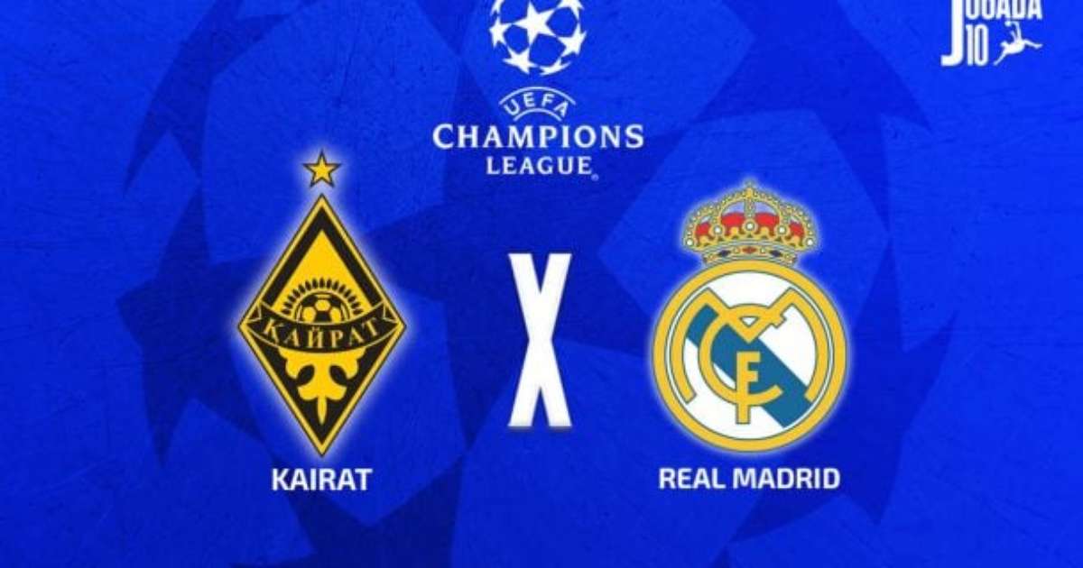 Kairat x Real Madrid: onde assistir, escalações e arbitragem