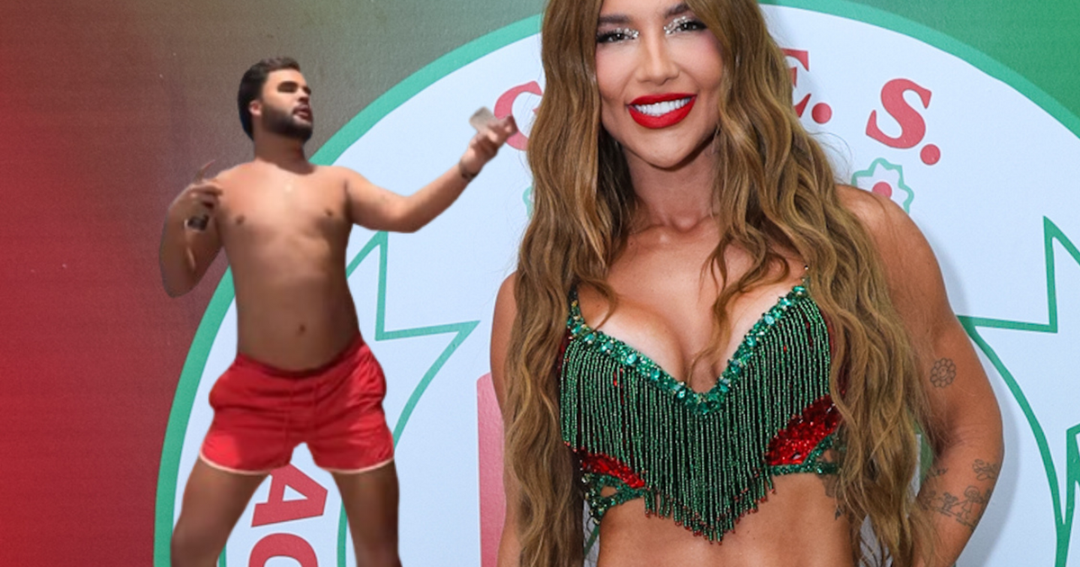 Fã ou hater? Lucas Guedez zoa samba de Virgínia Fonseca na Grande Rio e vídeo diverte a web. 'Pra que inimigo?'. Veja!