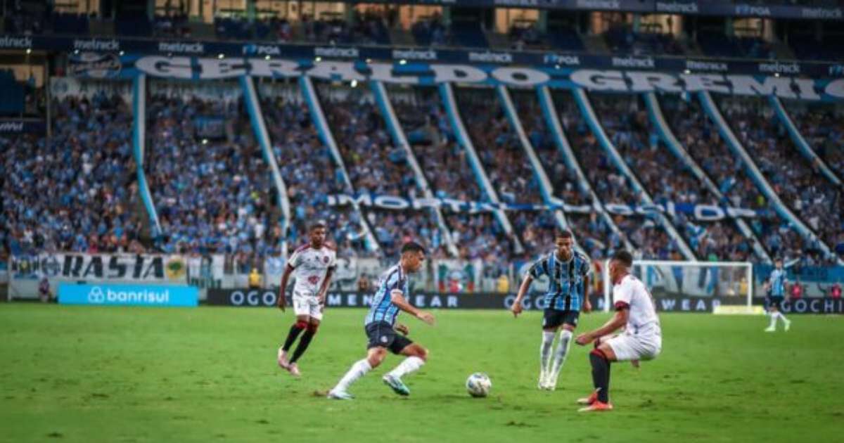 Grêmio realiza jogo-treino contra Brasil de Pelotas na Arena durante Data Fifa.