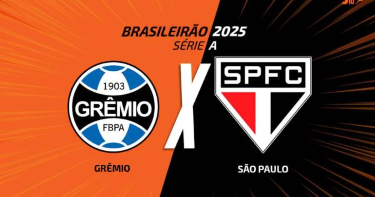 Grêmio x São Paulo: transmissão, escalações e arbitragem no futebol brasileiro.