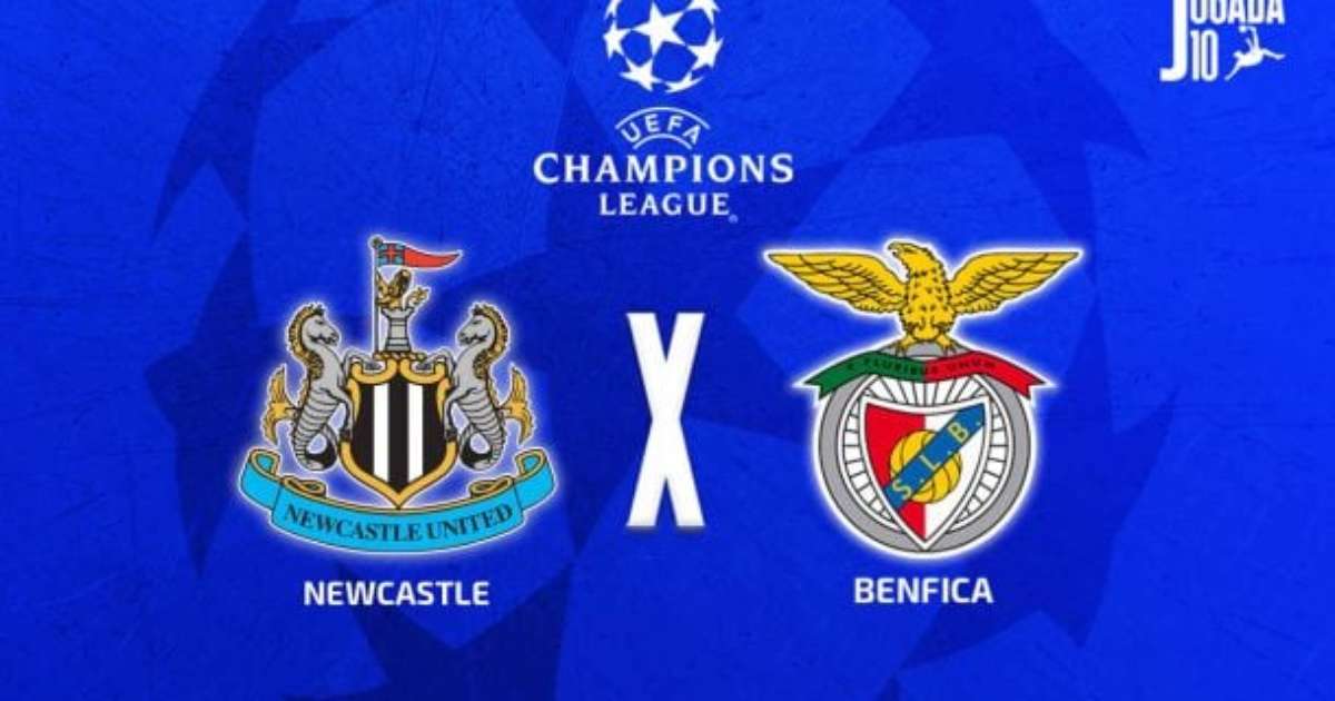 Newcastle x Benfica: onde assistir, escalações e arbitragem