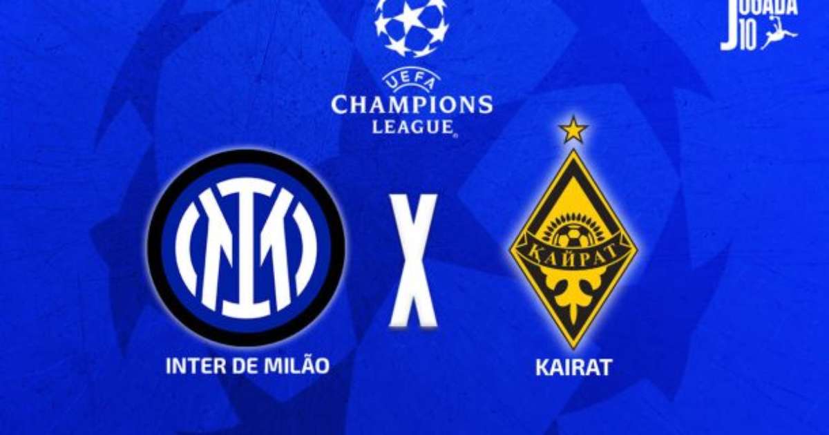 Inter de Milão x Kairat: onde assistir, escalações e arbitragem