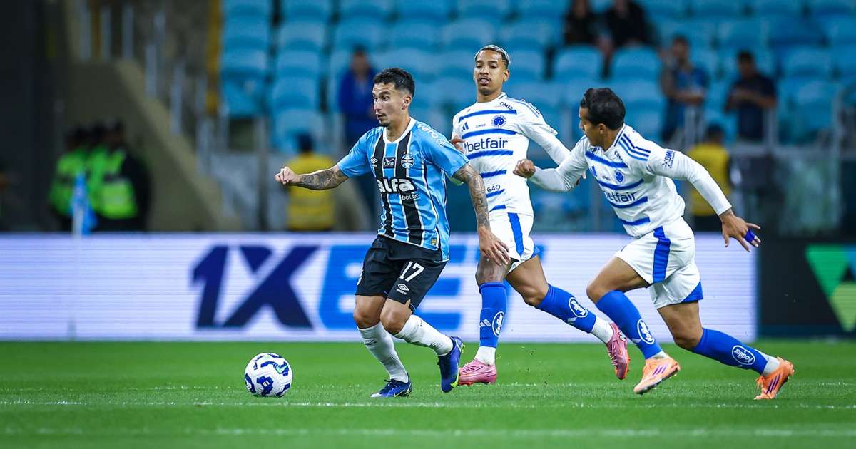 Grêmio acumula duas derrotas consecutivas no Campeonato Brasileiro.