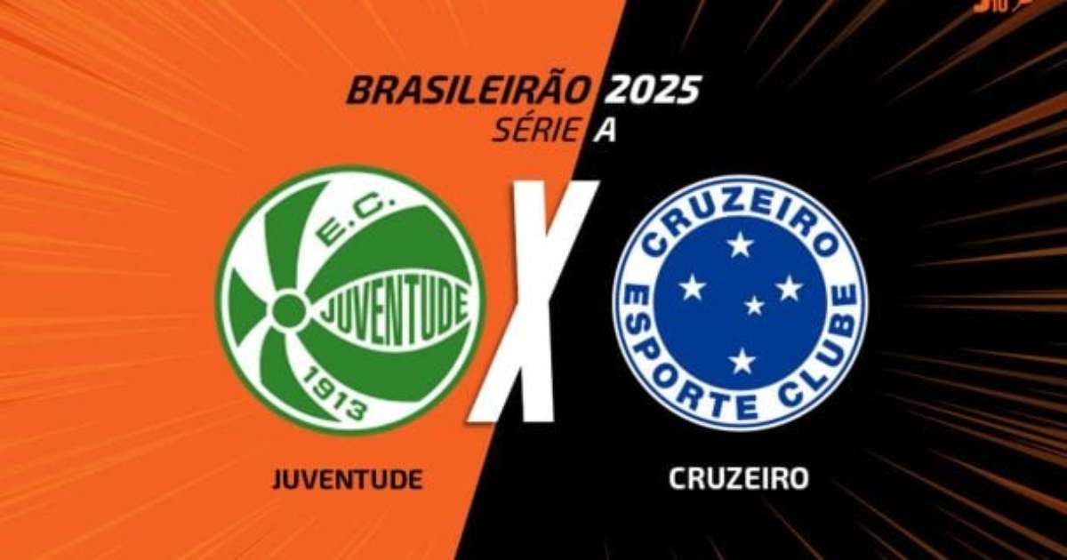 Juventude e Cruzeiro se enfrentam ao vivo com narração esportiva às 14h30.