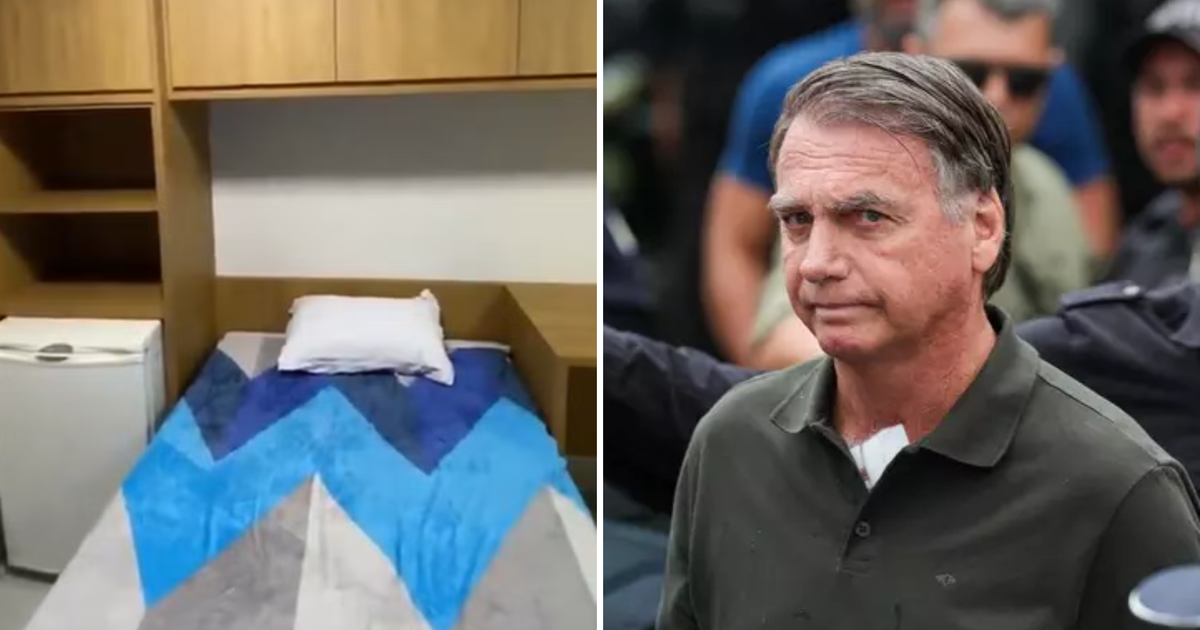 Cela luxuosa de Bolsonaro na PF: cama, frigobar e ar-condicionado; veja