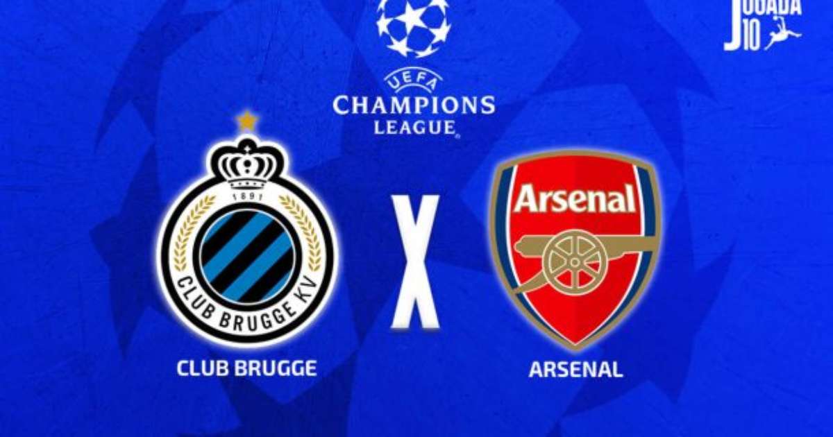 Club Brugge x Arsenal: onde assistir, escalações e arbitragem