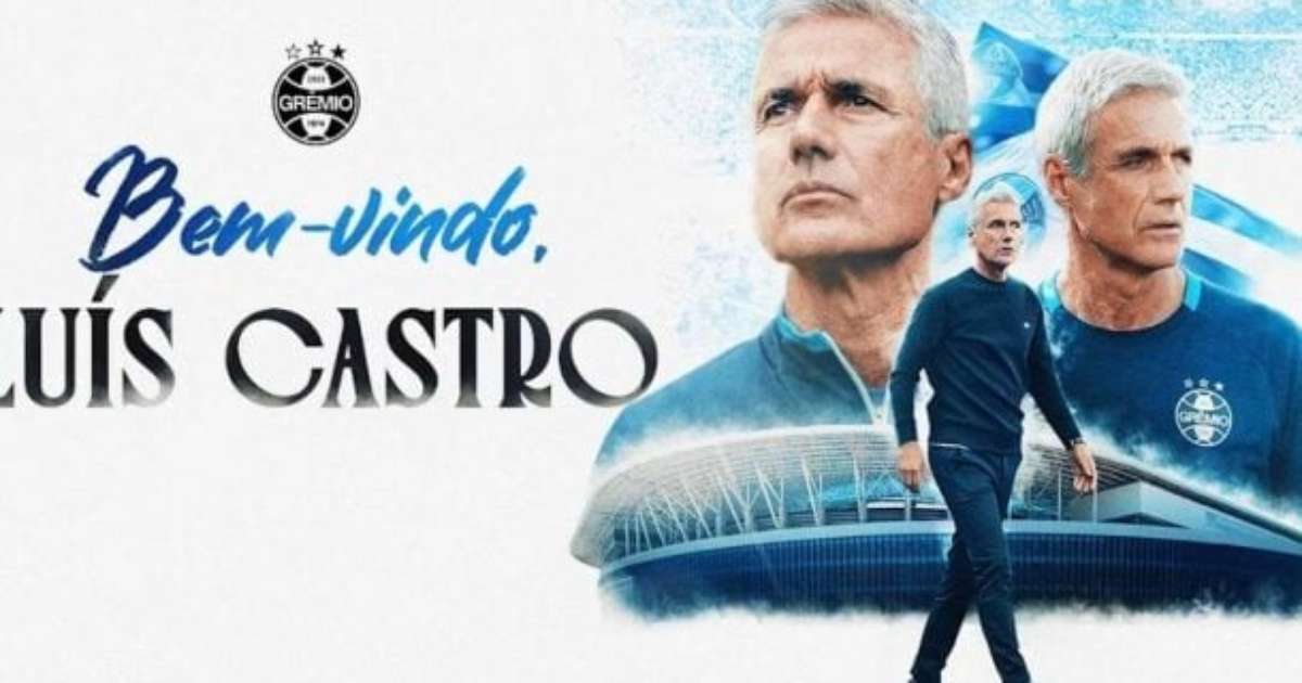 Grêmio confirma contratação de Luís Castro como novo técnico do time.