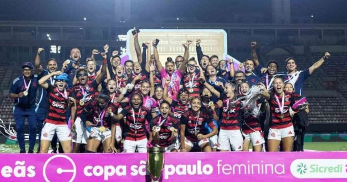 Flamengo vence Grêmio e é bicampeão da Copinha feminina.