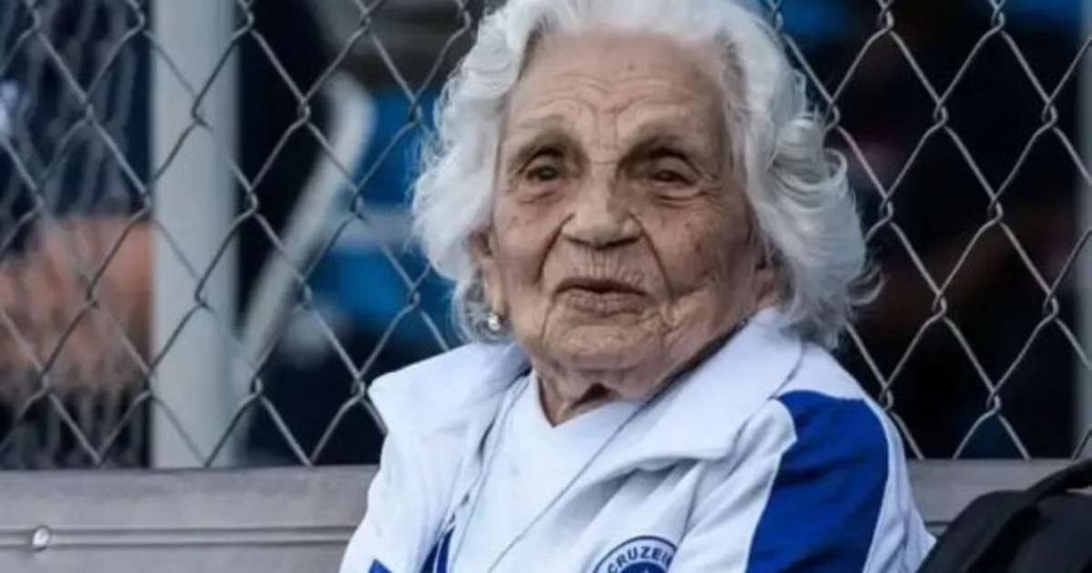 Morre aos 106 anos Vó Miracy, ícone da torcida do Cruzeiro.
