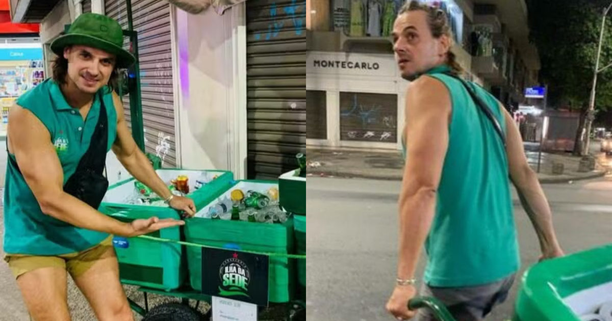 Ex-ator de Malhação volta como ambulante no Réveillon de Copacabana
