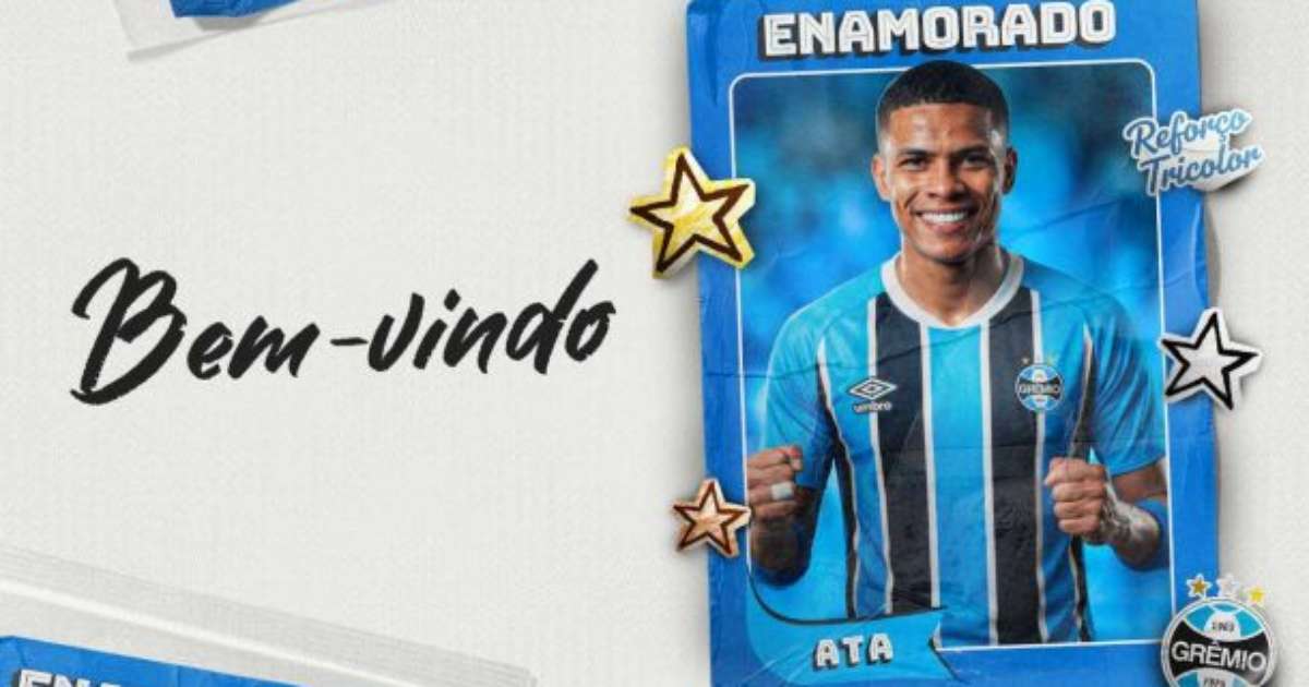 Grêmio anuncia contratação do atacante José Enamorado para reforçar o elenco.
