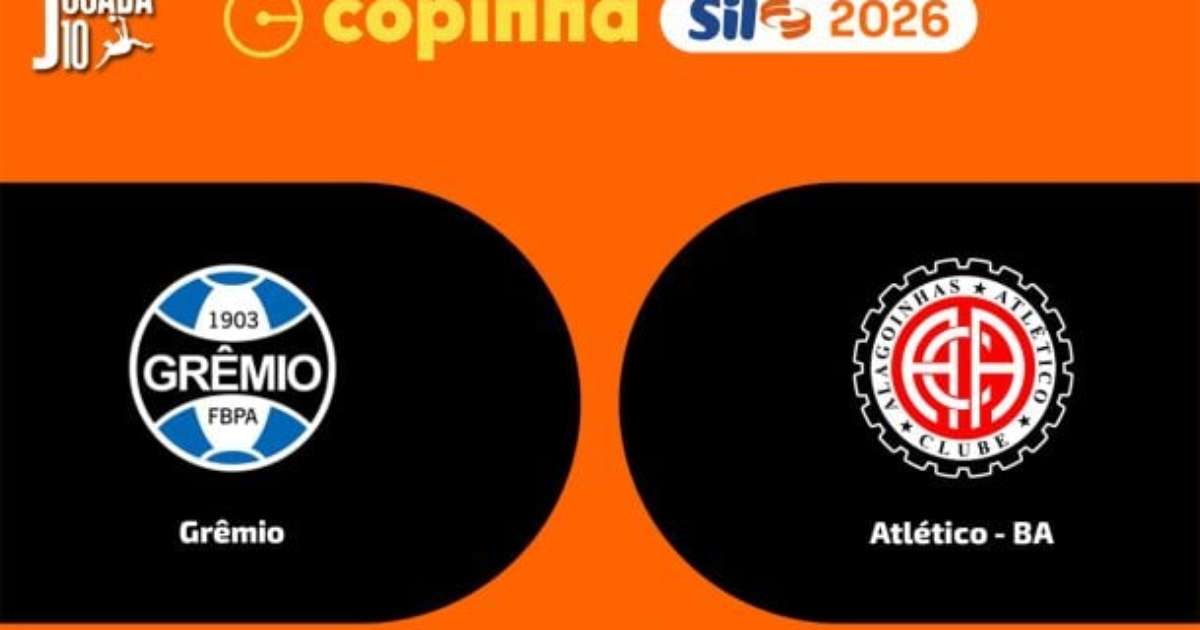 Transmissão do jogo entre Grêmio e Atlético-BA na Copa São Paulo.