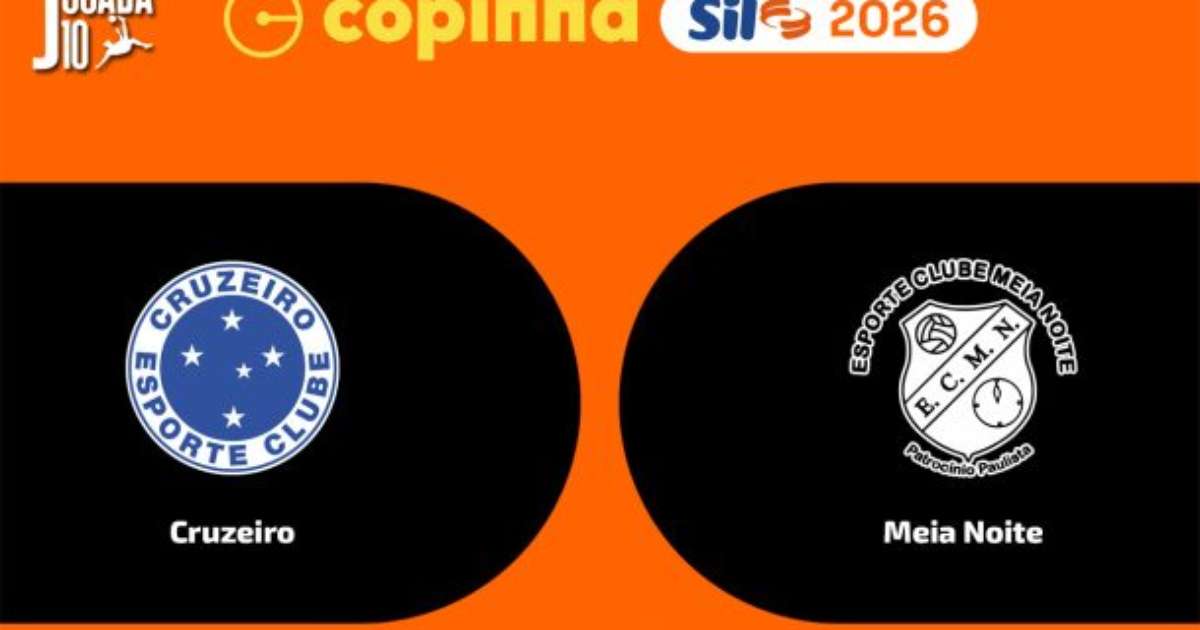 Transmissão do jogo entre Cruzeiro e Meia Noite na Copinha.