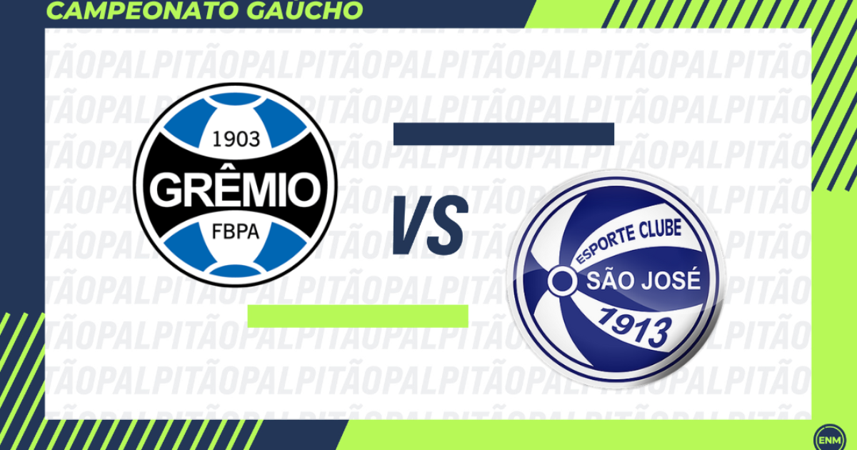 Grêmio x São José: Escalações, Arbitragem, Transmissão e Retrospecto do Confronto