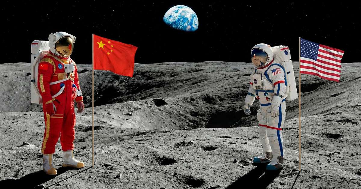 Marte foi o grande campo de batalha espacial entre China e Estados Unidos, agora é a vez da Lua