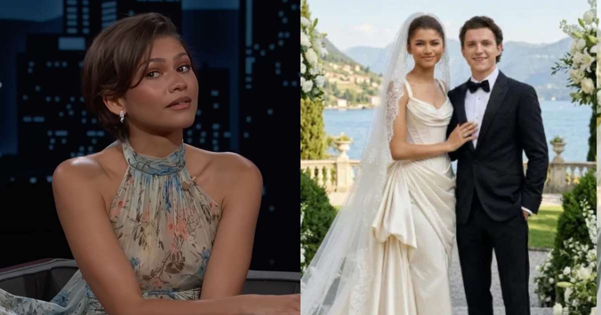 Pela primeira vez, Zendaya vem a público e fala sobre seu casamento com ...