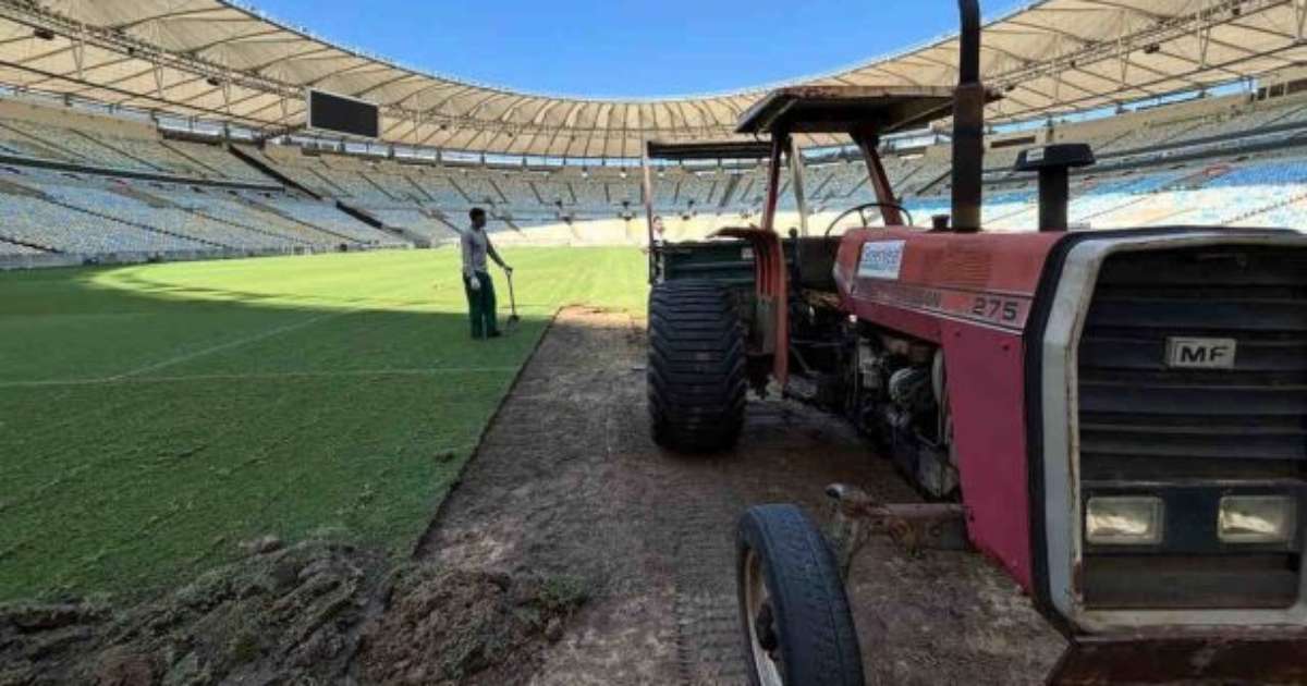 Gramado do Maracanã recebe manutenção estratégica durante intervalo da Data FIFA