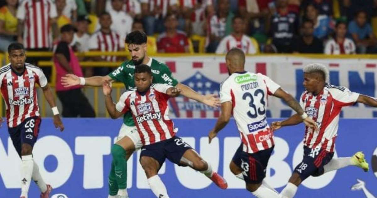 Palmeiras inicia trajetória na Libertadores com empate diante do Junior Barranquilla