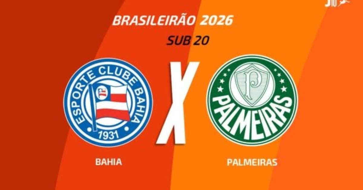 Bahia x Palmeiras (Sub-20): onde assistir, escalações e arbitragem