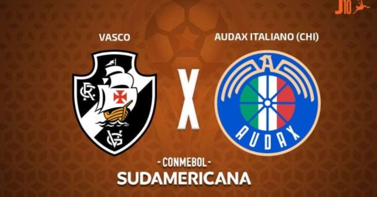 Vasco x Audax Italiano-CHI, AO VIVO, com a Voz do Esporte, às 19h30