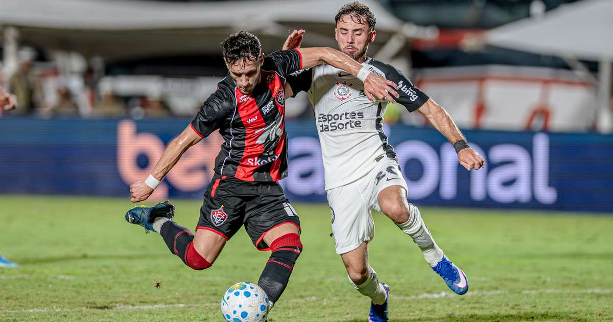 Vitória e Corinthians empatam em partida marcada por erros e falta de criatividade no Brasileirão