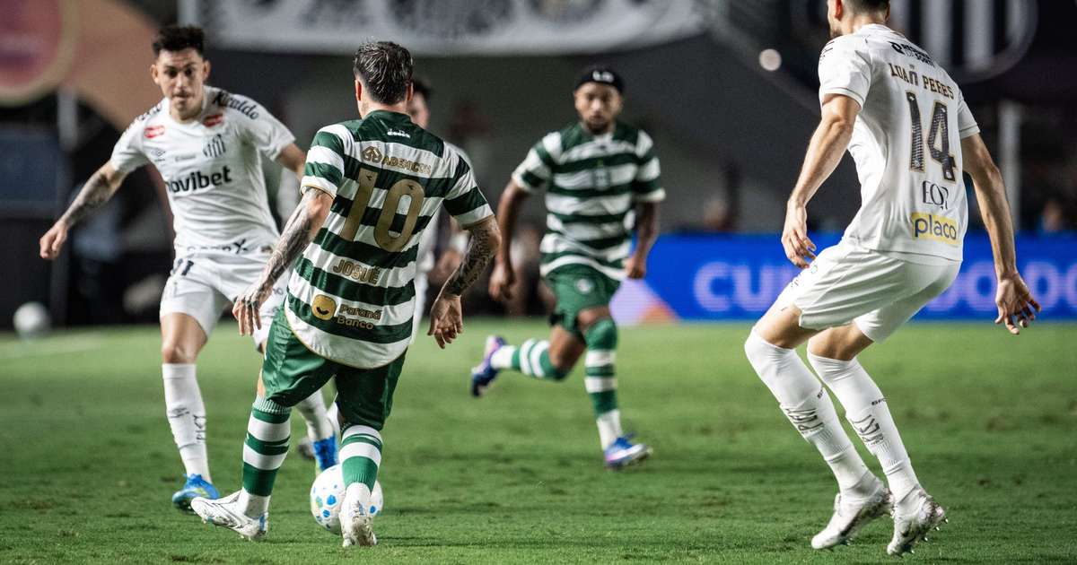 Santos e Coritiba empatam sem gols em duelo pela Copa do Brasil