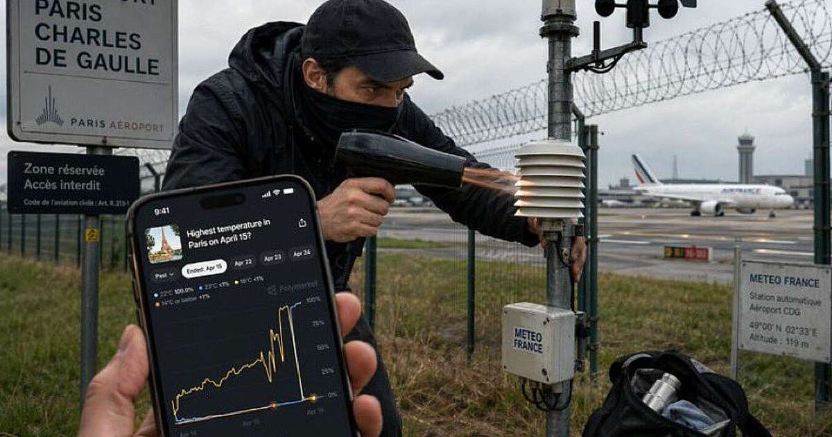 Secador de cabelo? A polícia investiga como alguém manipulou um sensor de temperatura em Paris para "quebrar" a previsão do tempo e embolsar 34.000 dólares em aposta