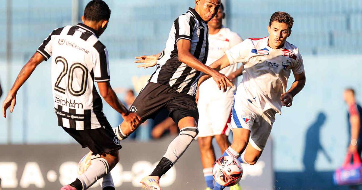 Botafogo vence o Fortaleza e sobe na tabela do Brasileirão Sub-20