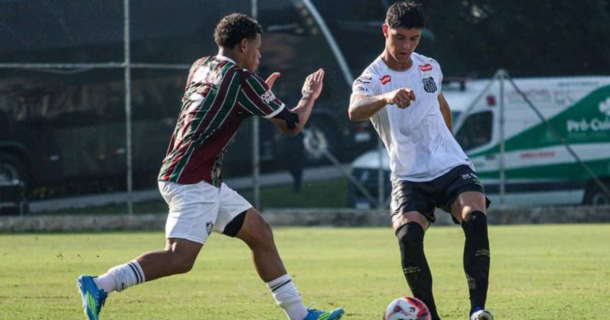 Santos vence o Fluminense e sobe na classificação do Brasileiro Sub-20