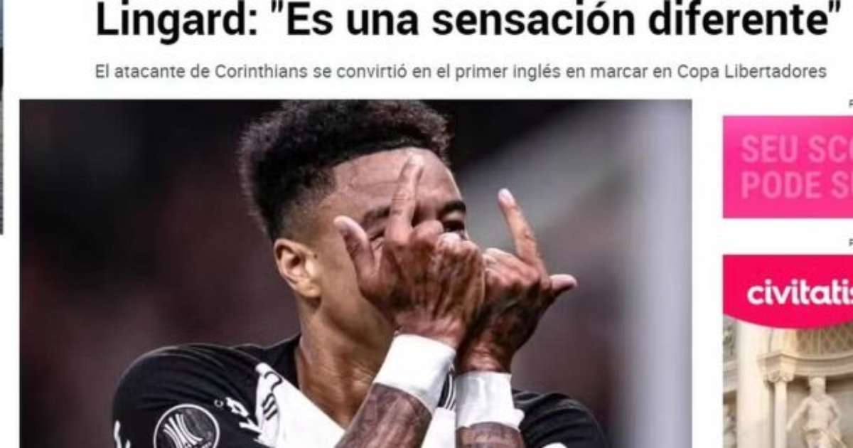 Jornal espanhol exalta início de Lingard no Corinthians: "Libertador"