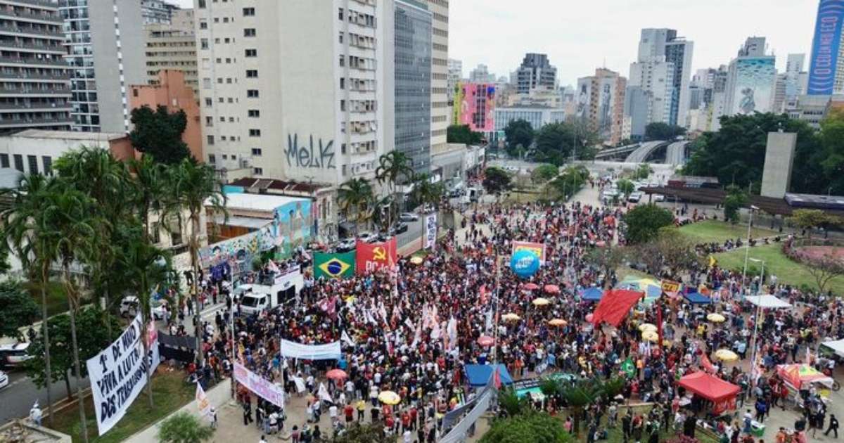 1º de Maio: atos pelo fim da escala 6x1 têm baixa adesão em São Paulo