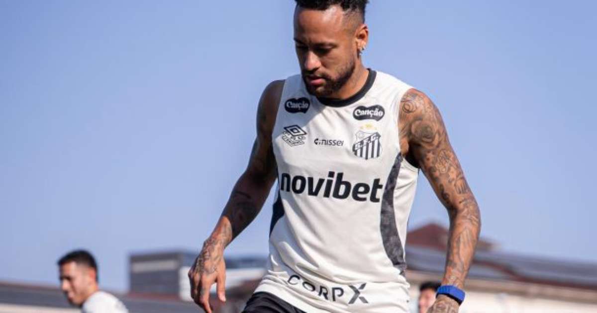 Neymar se irrita com Robinho Jr. e dá uma rasteira em jovem do Santos