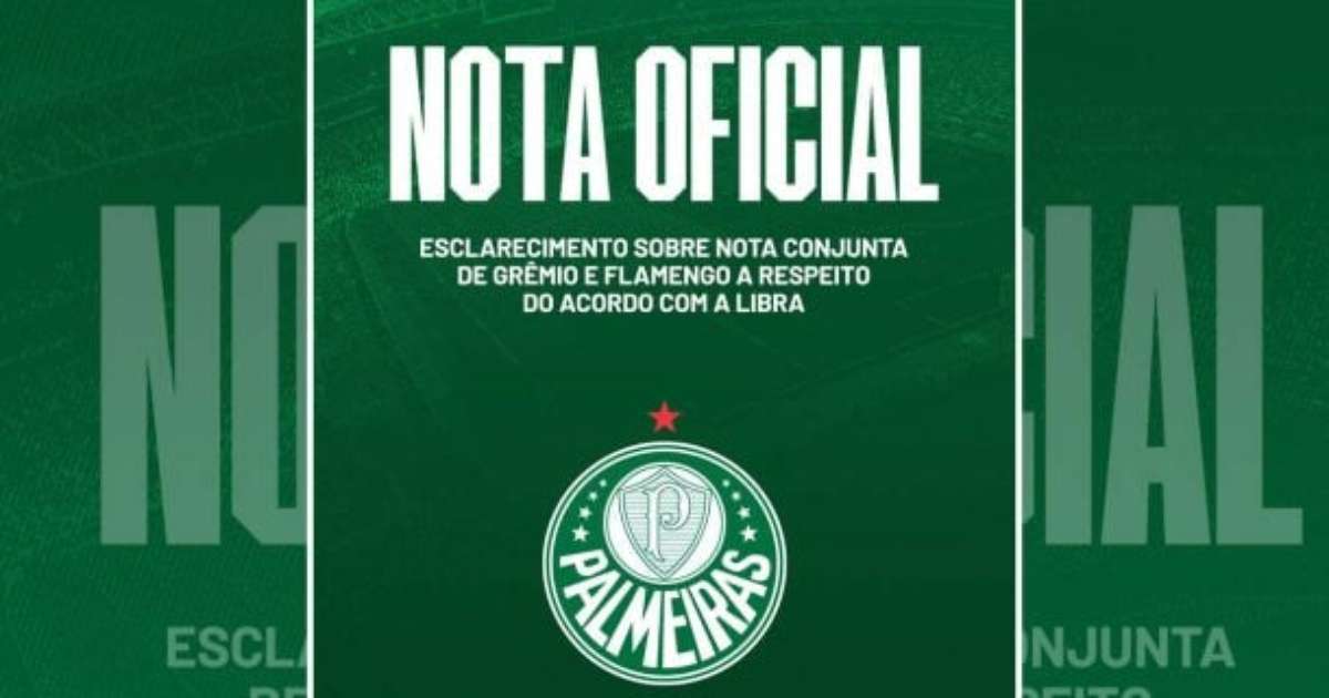 Palmeiras rebate Grêmio e Flamengo e chama nota da dupla de "mentirosa"