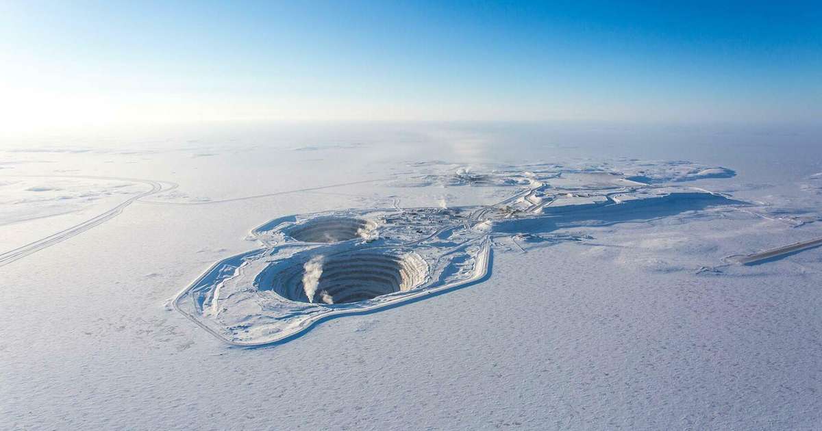 À beira do fechamento, mina remota no Círculo Polar Ártico desenterrou diamante amarelo de 2 bilhões de anos e 158 quilates