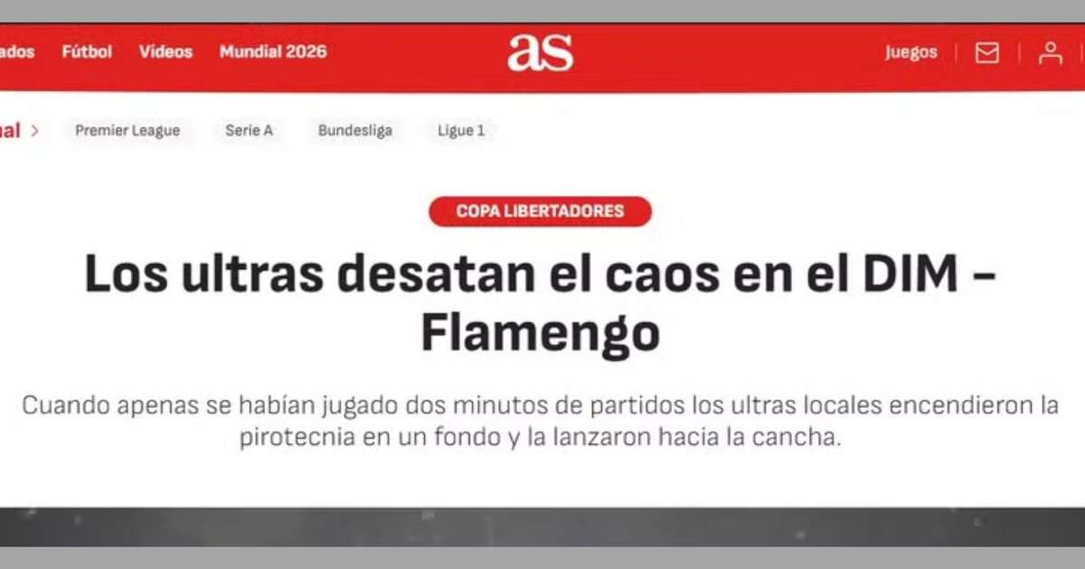 Imprensa estrangeira chama de ‘caos’ confusão em jogo do Flamengo pela Libertadores