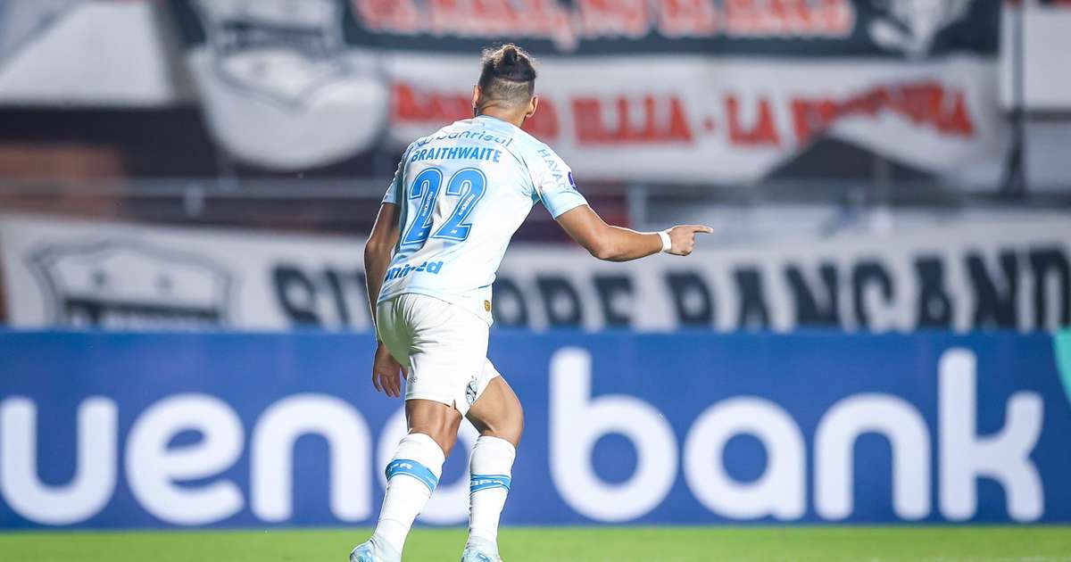 Retorno triunfal: Braithwaite brilha e garante vitória do Grêmio na Sul-Americana após lesão prolongada